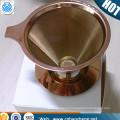 18/8 quality stainless steel pour over coffee filter strainer infuser